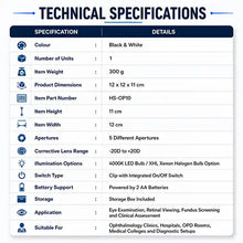 Ophthalmoscope Imported Premium for Eye Exam