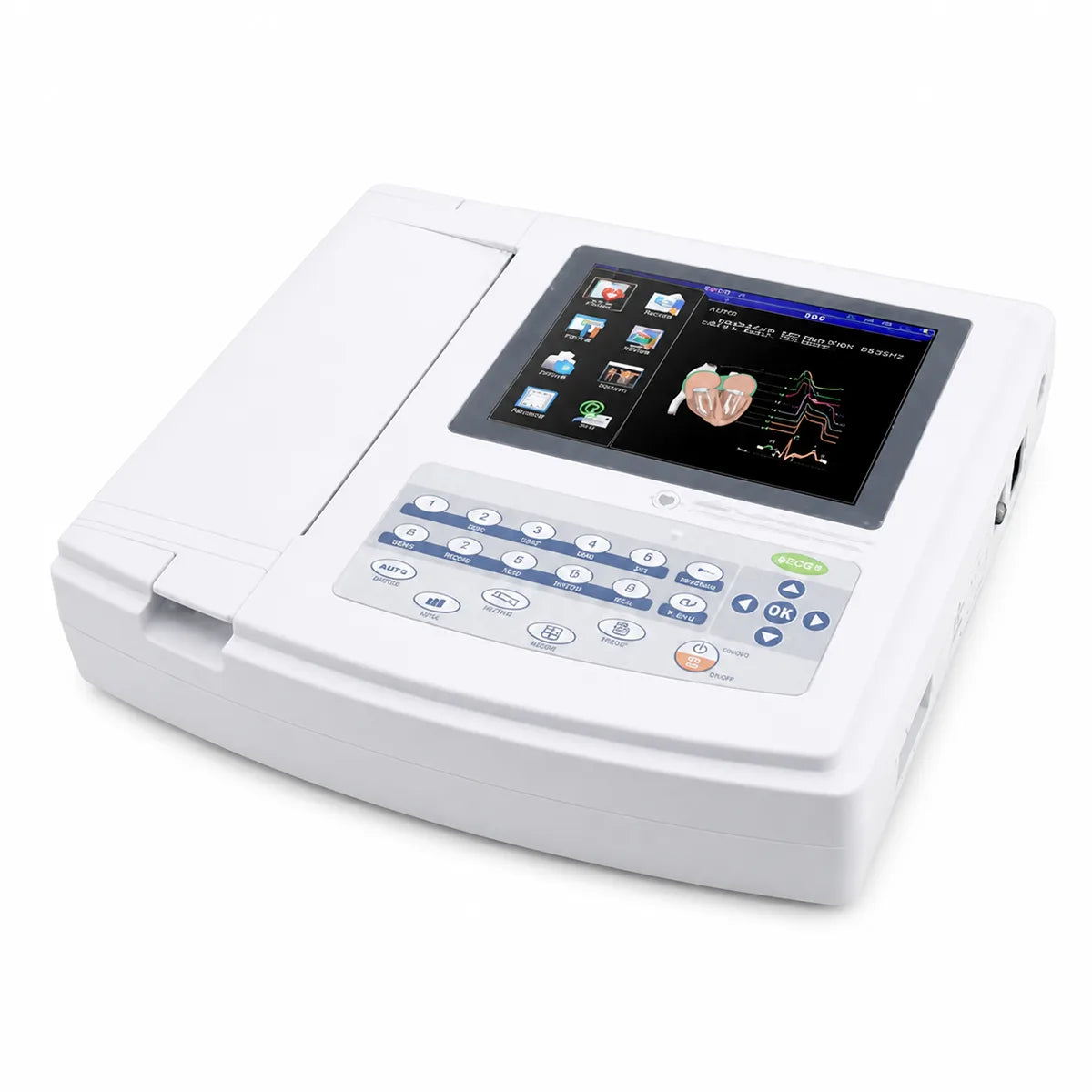 12 Channel ECG Machine with Auto Analysis and Diagnosis Function