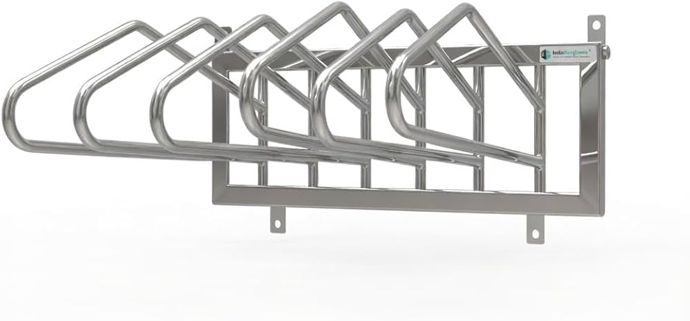 Wall Mounted Lead Apron Rack (SS 304 Grade) for Six Lead Aprons