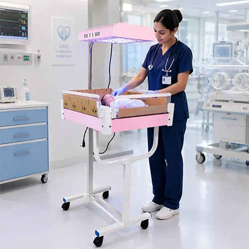 Single Surface Phototherapy LED Unit with Stand for NICU Use
