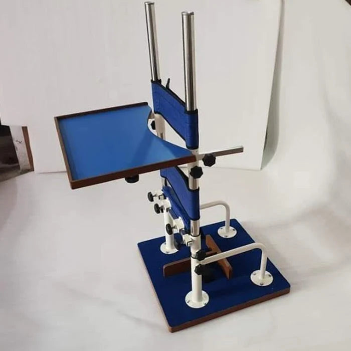 Adjustable Metalic Standing Frame Child with Wooden Base