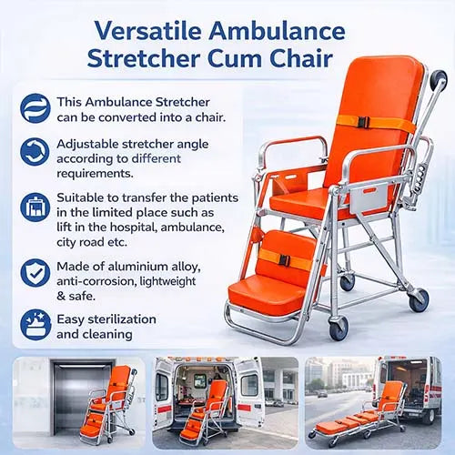 Stretcher Cum Wheelchair