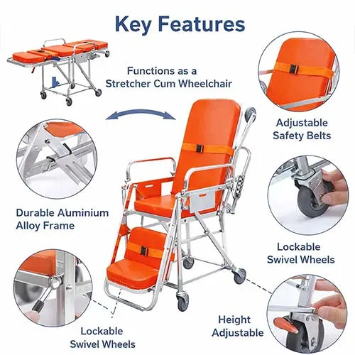 Stretcher Cum Wheelchair