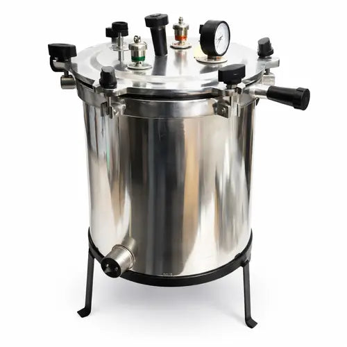 Medical Autoclave 21L Wing Nut Aluminium 12 x 12 Inch