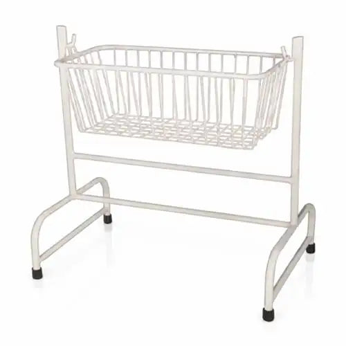 Hospital Baby Cradle Mild Steel with Mattress for Maternity & Neonatal Care