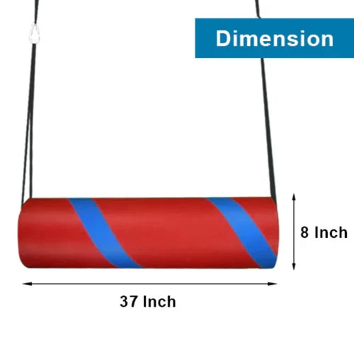 Bolster Swing with Rope and Hooks Delulx Quality Size 24X90 CM