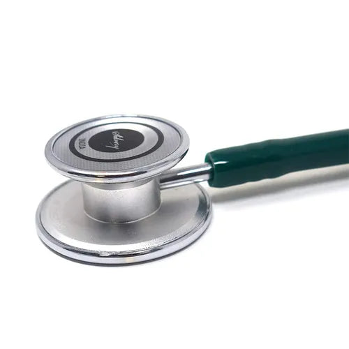 Silvery III Aluminium Chrome SS Stethoscope (Green)