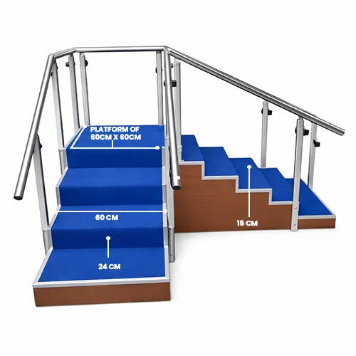 Corner Stair Case for Rehab Physiotherapy & Stroke Care