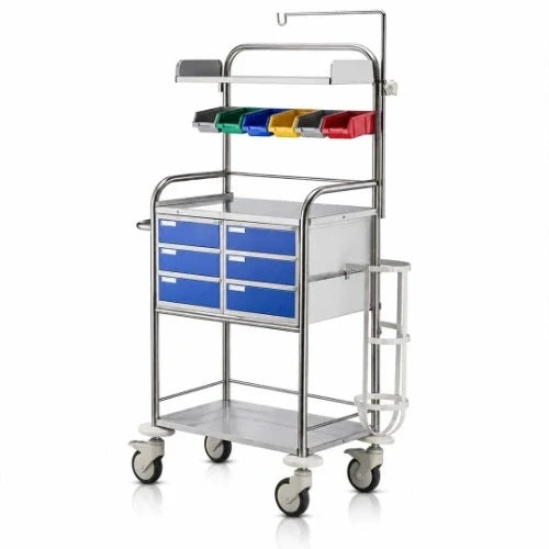 Crash Cart Trolley for Hospital ICU & Emergency Use