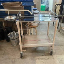 Dressing Trolley MS Frame with SS Top, Bowl & Bucket