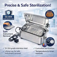 Electric Instrument Sterilizers with Lifting Tray Ss 304 Grade Size Approx. 12 x 6 x 5 Inches