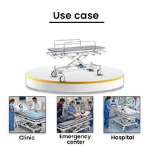 Emergency Trolley Hydraulic Collapsible Railing, ABS Wheels