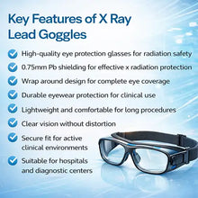 X Ray Lead Goggles 0.75mm Eye Protection Wrap Around