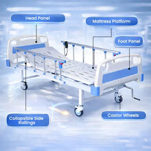 Electric Full Fowler Bed 2 Function with ABS Panels & Collapsible Rails