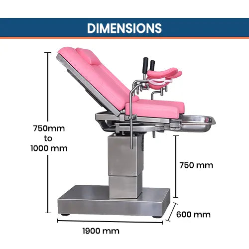 2 Function Electric Gynecology OT Bed SS 304