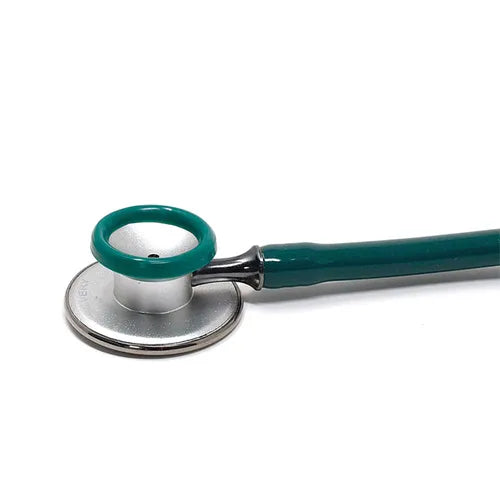 Silvery Aluminium Chrome Stethoscope (Green)