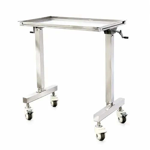 Mayo Trolley Super Deluxe 2 x 4 ft SS 304 with Crank Height Adjustment