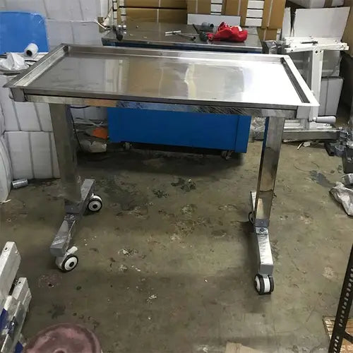 Mayo Trolley Super Deluxe 2 x 4 ft SS 304 with Crank Height Adjustment