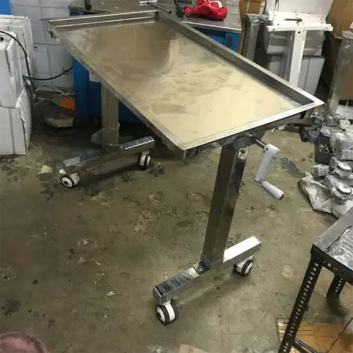 Mayo Trolley Super Deluxe 2 x 4 ft SS 304 with Crank Height Adjustment