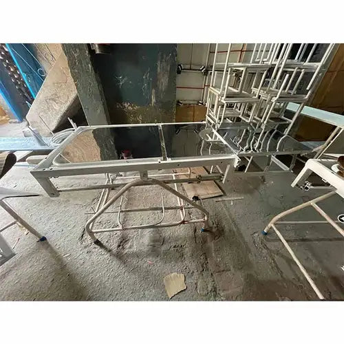 Obstetric Labour Table Telescopic MS Frame with SS Top, Mattress & Stirrups