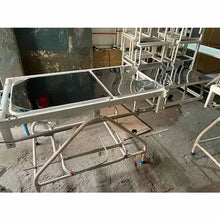 Obstetric Labour Table Telescopic MS Frame with SS Top, Mattress & Stirrups