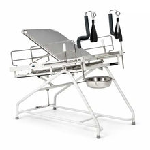 Obstetric Labour Table Telescopic MS Frame with SS Top, Mattress & Stirrups