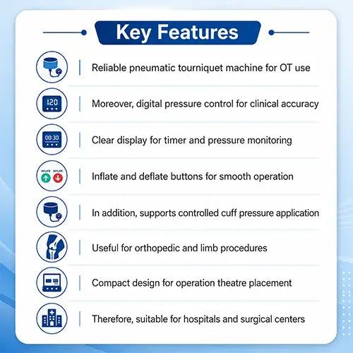 Digital Pneumatic Tourniquet Machine for OT Procedures