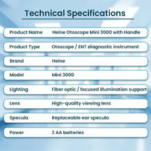Otoscope Heine Mini 3000 With Handle for ENT Exam