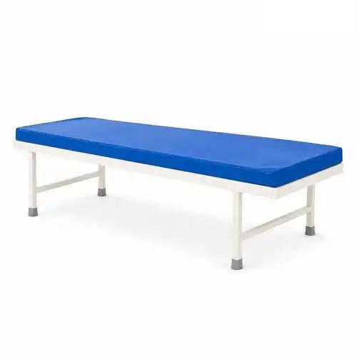 Hospital Attendant Bed with Mattress & H Type Legs