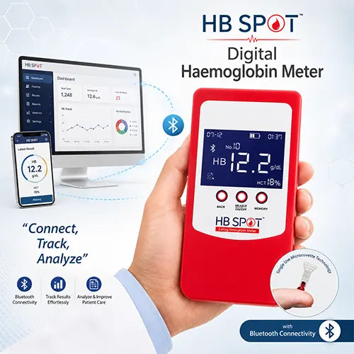 Digital Hemoglobin Meter for Accurate Hb Testing