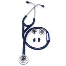Silvery III Aluminium Chrome SS Stethoscope (Blue)