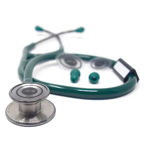 Silvery III SS Stethoscope (Green)
