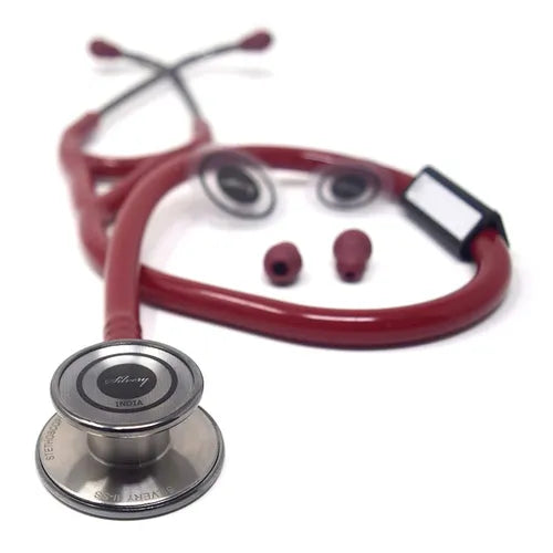 Silvery III SS Stethoscope (Red)