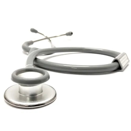 Silvery Aluminium Chrome Stethoscope (Grey)