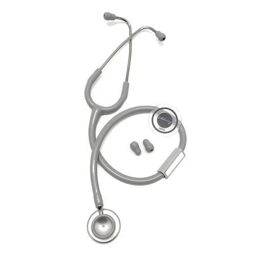 Silvery Aluminium Chrome Stethoscope (Grey)