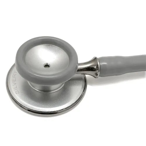 Silvery Aluminium Chrome Stethoscope (Grey)