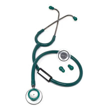 Silvery Aluminium Chrome Stethoscope (Green)