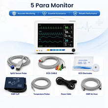 5 Para Patient Monitor with SpO2 ECG NIBP & Stand