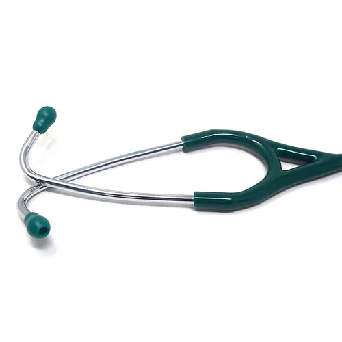 Silvery III Aluminium Chrome SS Stethoscope (Green)