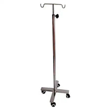 Chrome Plated IV Stand with Metal Base for Hospital