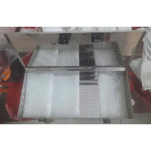 Stainless Steel Instrument Tray with Mat 540x240x70 mm