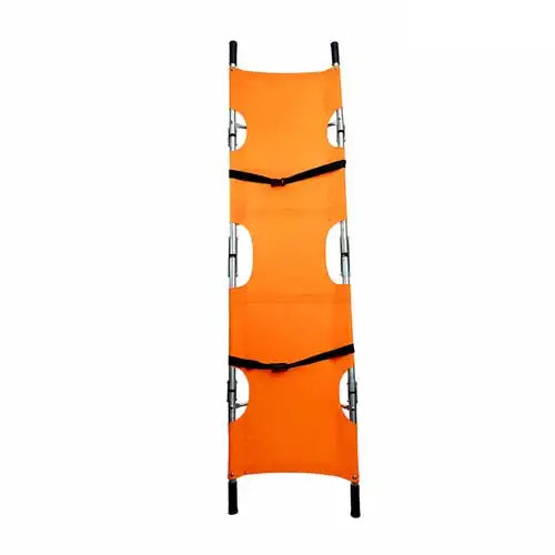 Four Fold Stretcher MS with Safety Belts & High-Visibility Orange Fabric
