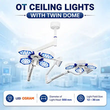 Operation Theatre Light Twin Dome 76+76 LED