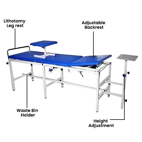 Three Fold Traction Bed – Manual Physio Table for Cervical & Lumbar Therapy